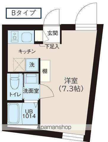 レピュア落合南長崎駅前(1K/3階)の間取り写真