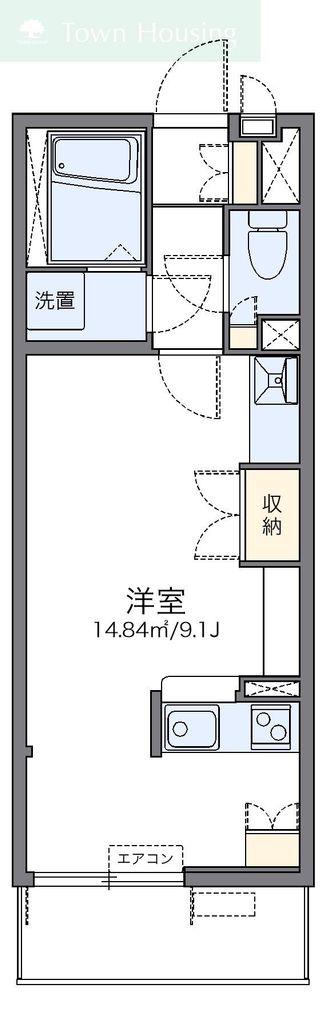 レオネクスト舞浜II(ワンルーム/3階)の間取り写真