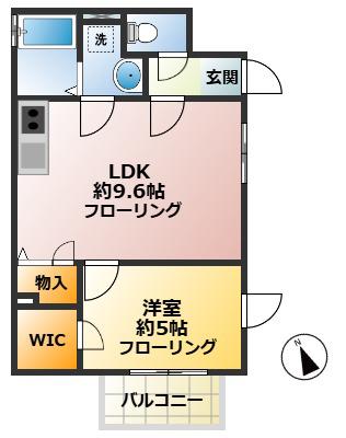 ロンド荻窪(1LDK/1階)の間取り写真