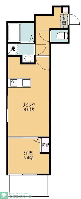 BEST STAGE新所沢(1LDK/3階)の間取り写真