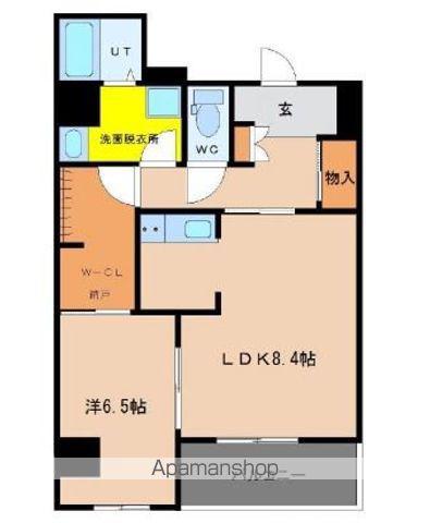 KO OLINA SHIOMI(1SLDK/6階)の間取り写真