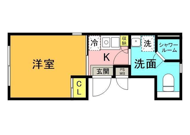 レイアス神田神保町(ワンルーム/3階)の間取り写真