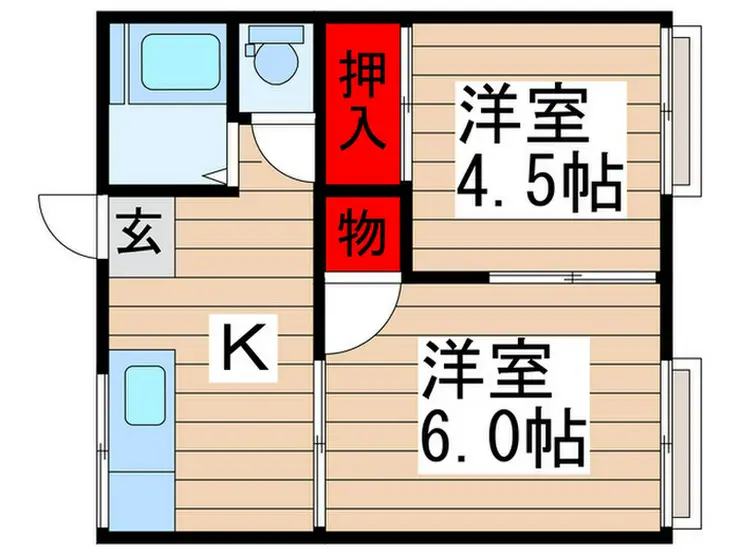 谷口コーポ 2階階 間取り