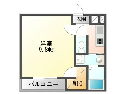 フジパレス塚本II番館(1K/1階)の間取り写真
