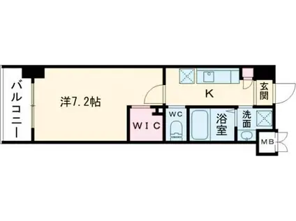ウィングス西神原(1K/5階)の間取り写真