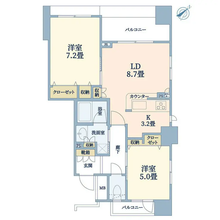 アデニウム新横浜 14階階 間取り