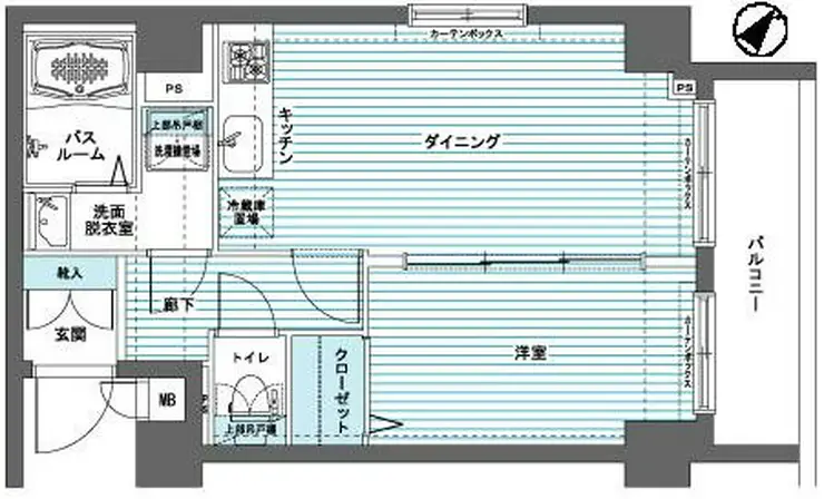 エルミタージュ代田橋 4階階 間取り