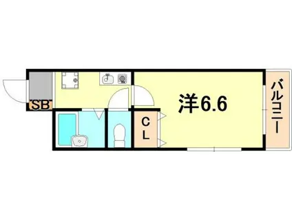 アバンティ片山(1K/3階)の間取り写真