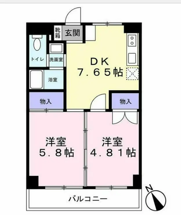ポート白金 4階階 間取り