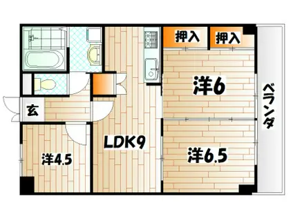 アーバンライフSOMA(3LDK/6階)の間取り写真