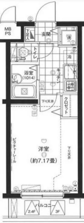 ガリシア江古田 1階階 間取り