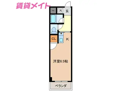 ハイツ・エリシャン(1K/1階)の間取り写真