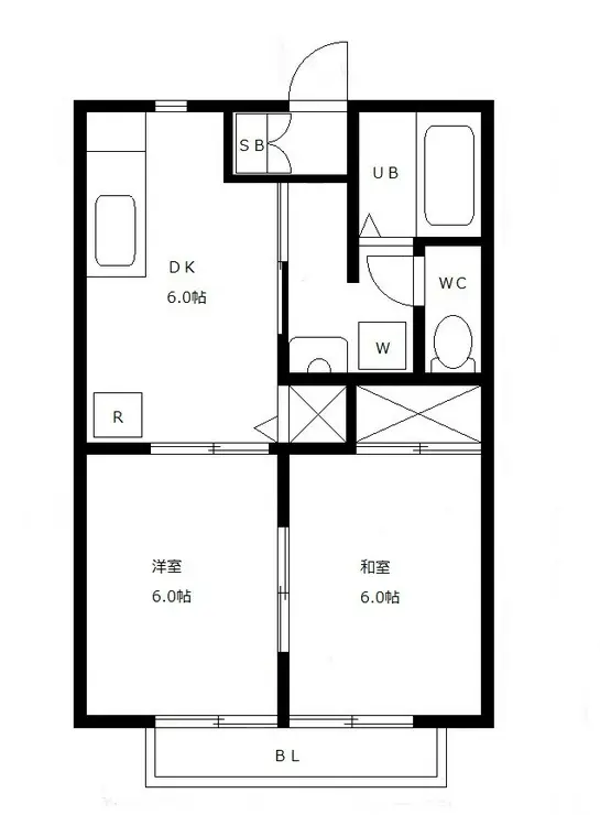 ビレッジファイブA 1階階 間取り
