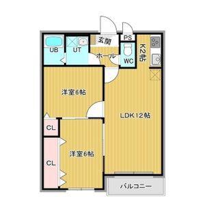 COMFORT812(2LDK/2階)の間取り写真