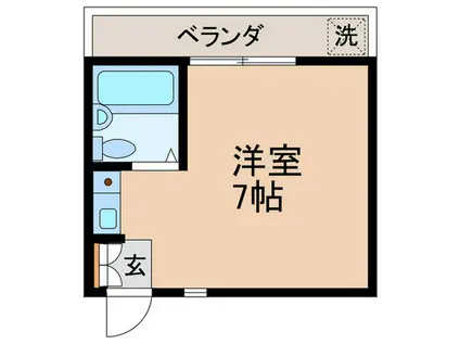 第3セブンハイツ(ワンルーム/2階)の間取り写真