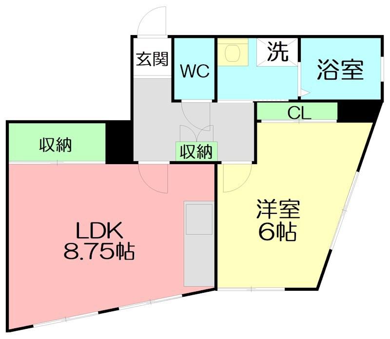 アールズコート(1LDK/1階)の間取り写真