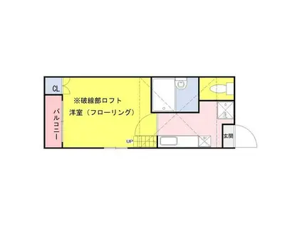 AZURE柴又(1K/1階)の間取り写真