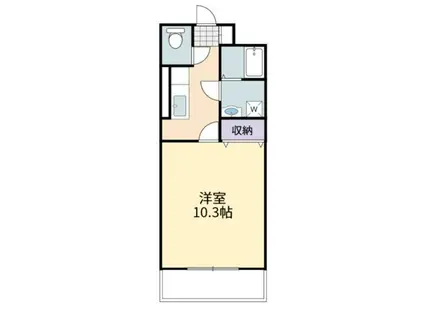 コンフォートタウン寺家 (1K/2階)の間取り写真