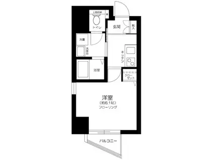 アイフェリーク神田(1K/5階)の間取り写真