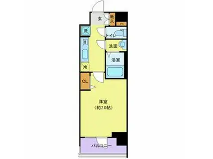 プレサンスブルーム浅草ノース(1K/5階)の間取り写真