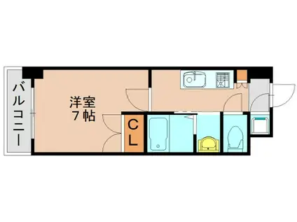 NO.102 CLUB ORIENT BLD(1K/8階)の間取り写真