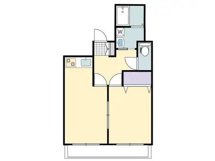 トモリーノ中村(1LDK/7階)の間取り写真