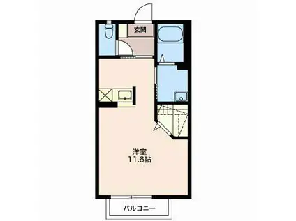 AC岡崎II(ワンルーム/1階)の間取り写真