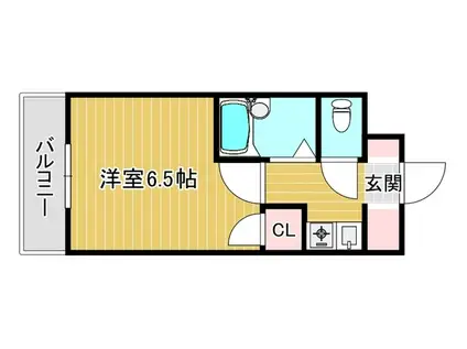 姪浜北ハイツ(1K/3階)の間取り写真