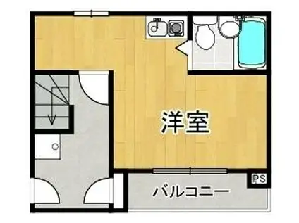 大正プロジェクト(ワンルーム/1階)の間取り写真