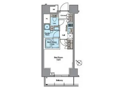 LOG新川(1K/5階)の間取り写真