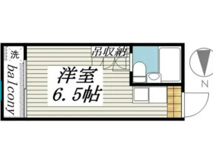 メゾン・ド・カメリヤ(ワンルーム/4階)の間取り写真