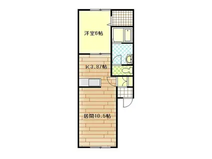  CLAIREIII(1LDK/2階)の間取り写真