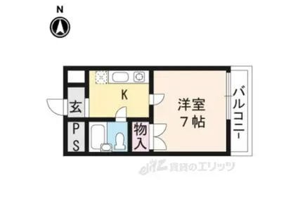 メゾンNOWNOW(1K/2階)の間取り写真