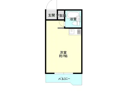 ローラン南森町(ワンルーム/8階)の間取り写真