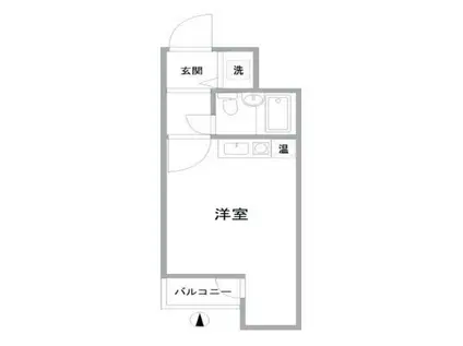 エクレール南馬込(ワンルーム/1階)の間取り写真