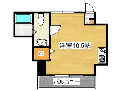 グリーンピア玉川(ワンルーム/3階)の間取り写真