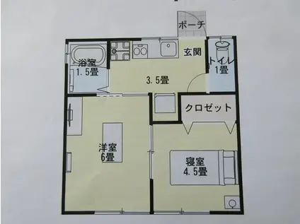 メゾン・サクセス(2K/2階)の間取り写真