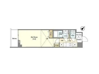 NSセントラルハイムII(1K/2階)の間取り写真