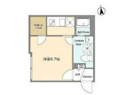 T S GARDEN西小山(ワンルーム/3階)の間取り写真