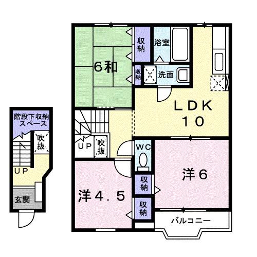メゾン ソルトヴァリー(3LDK/2階)の間取り写真