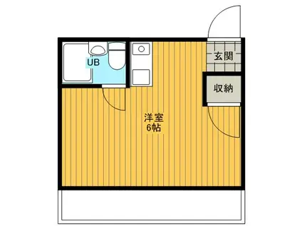 エクセル大志ビル(ワンルーム/3階)の間取り写真