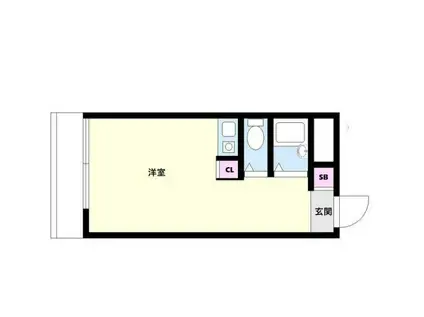 センチュリー野方(ワンルーム/4階)の間取り写真