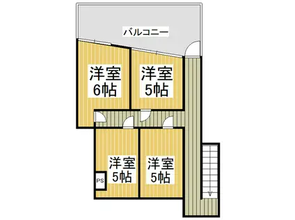 バック信濃屋ビル(ワンルーム/4階)の間取り写真