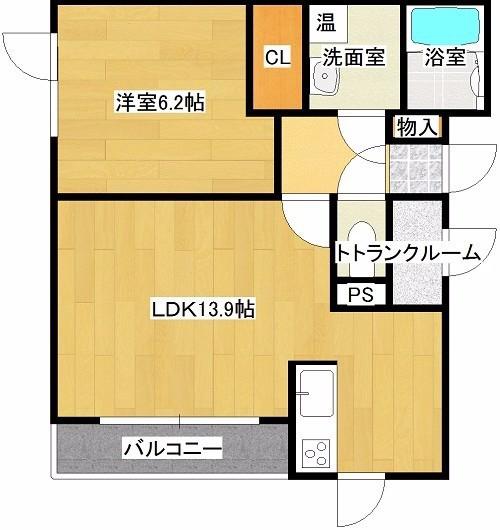 ELDORADOIV(1LDK/3階)の間取り写真