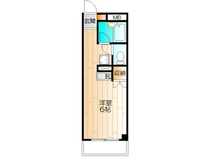 キャロル日吉(ワンルーム/1階)の間取り写真