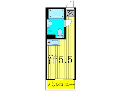 HARMONY西亀有(ワンルーム/3階)の間取り写真