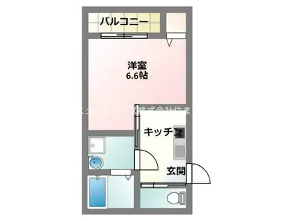 アレグリア寝屋川平池町(1K/2階)の間取り写真