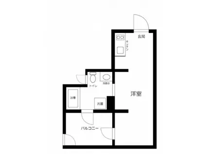MON-NAKA APARTMENT TERRACE(ワンルーム/4階)の間取り写真