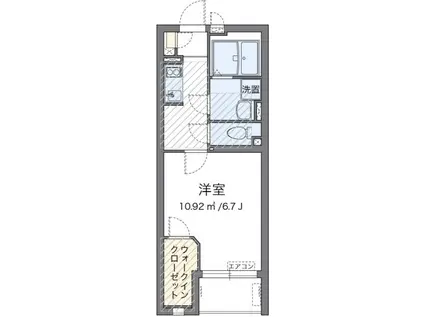 ミランダエレガンスII(1K/1階)の間取り写真