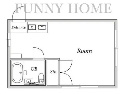 クレメント千歳船橋(ワンルーム/2階)の間取り写真